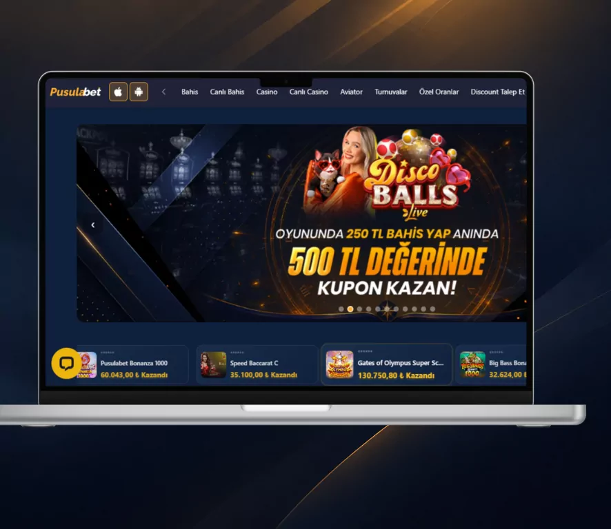 Pusulabet ana sayfası ve canlı casino kampanyası