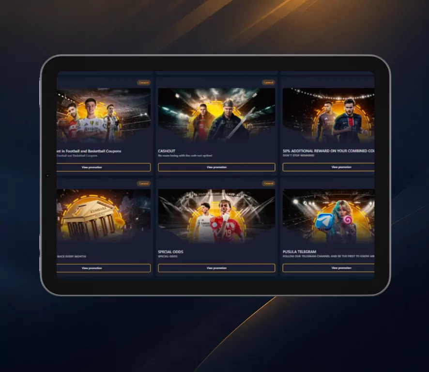 Pusulabet promotions page